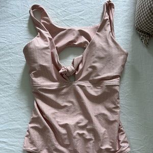 Albion Fit Gingham one piece swim size XL